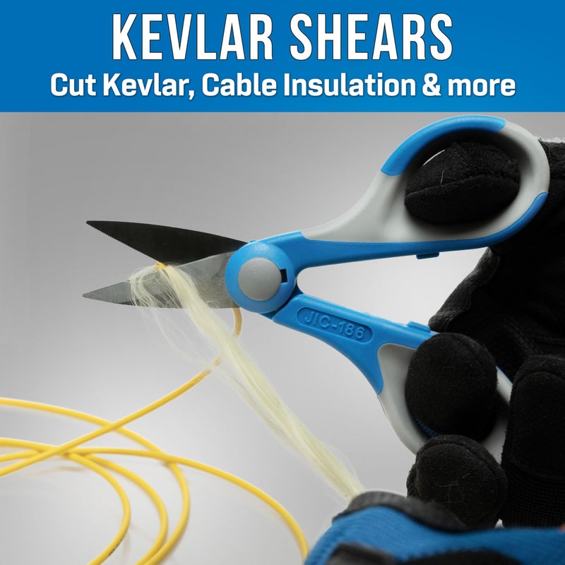 Jonard Tools Jonard JIC-186 Kevlar Ergonomic Fiber Optic Cutter, 6" Length - Image 2